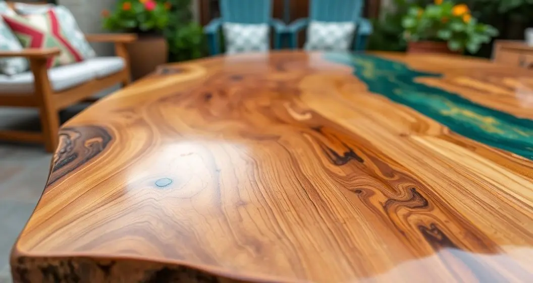 Como vender mesas de resina com madeira