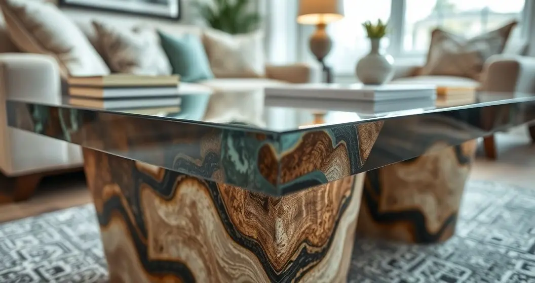 Comprar mesa de centro com resina