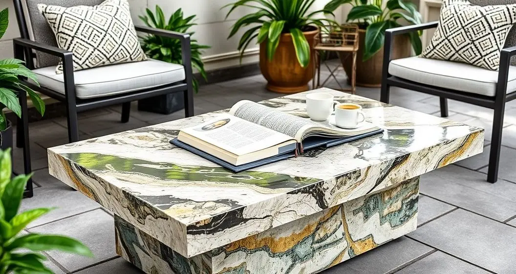 Comprar mesa de centro em resina