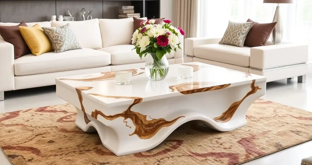 Comprar mesa de centro em resina