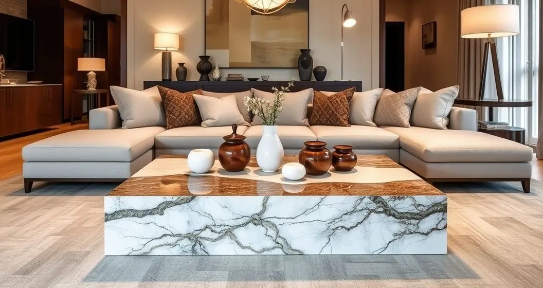 Comprar mesa de centro resina retangular