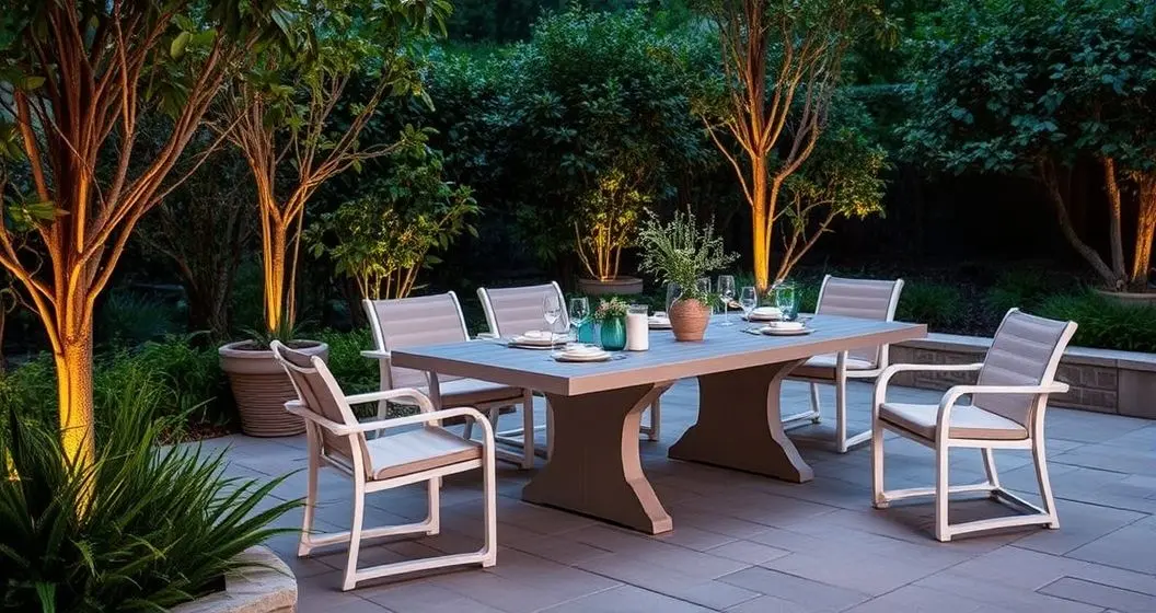 Comprar mesa de jantar em resina