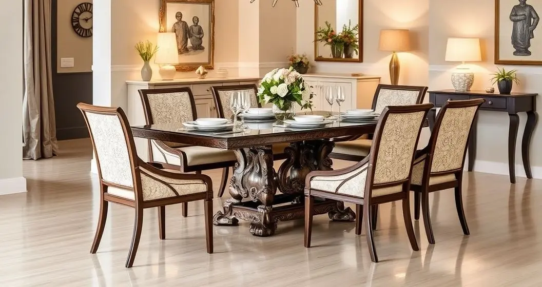 Comprar mesa de jantar em resina 6 lugares