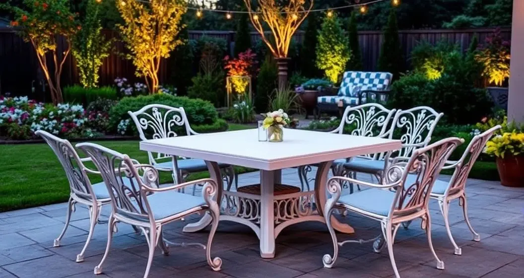 Comprar mesa de resina branca quadrada