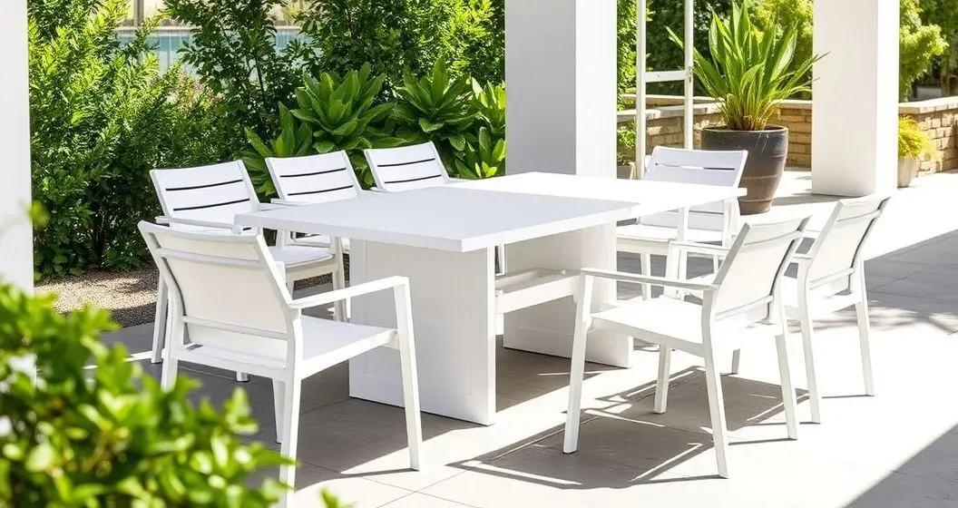 Comprar mesa de resina branca