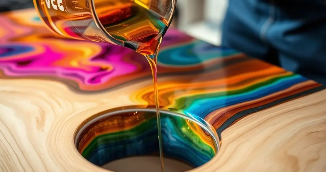 Confeccao de mesas com resinas de epoxi acrilica no yotube