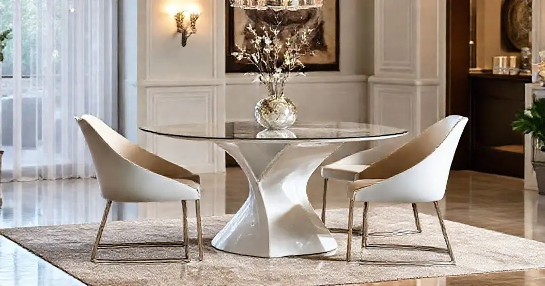 Conjunto de mesa de resina de 4 lugares