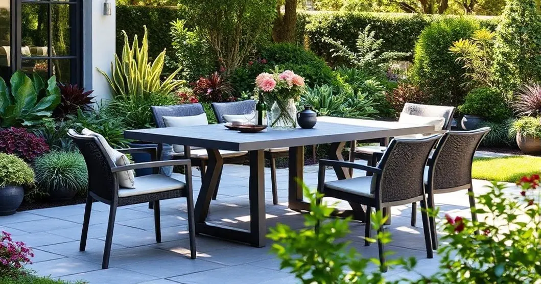 Conjunto de mesa de resina propileno