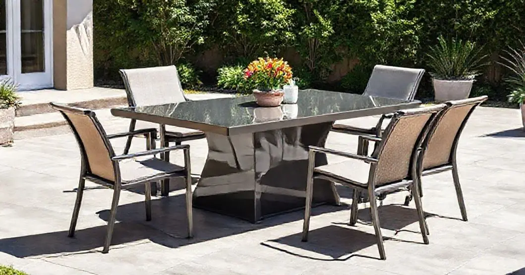 Conjunto de mesa resina com 6 cadeiras