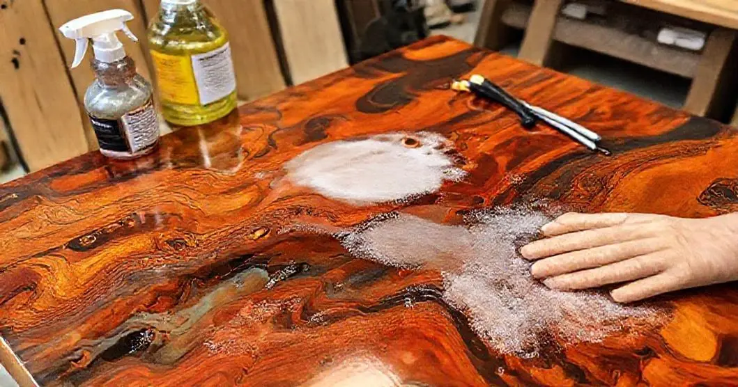 Cuidados com mesas de resina