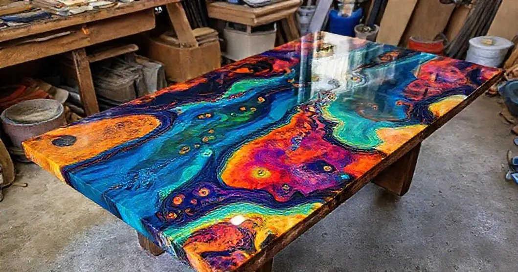 Curso de mesa resinada em timbo