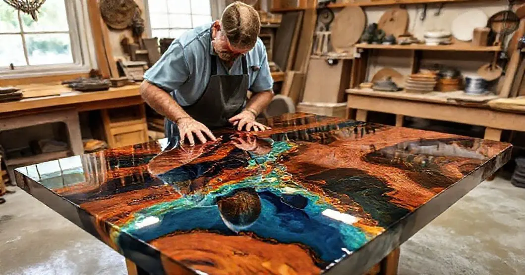 Curso de mesa resinada em timbo sc