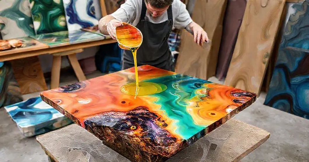 Curso de mesa resinada em video aula