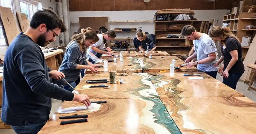 Curso de mesa resinada presencial sc