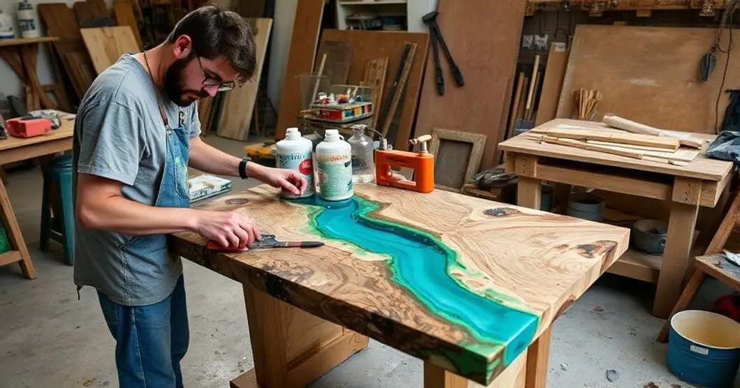 Curso de mesa resinadas