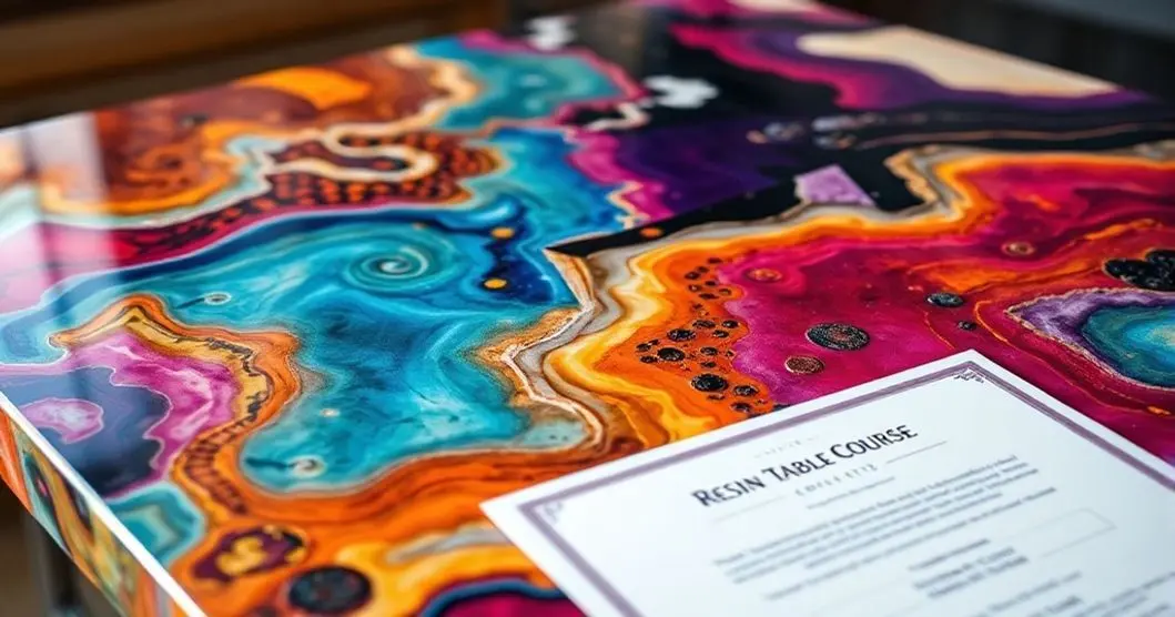 Curso de mesas resinadas com certificado