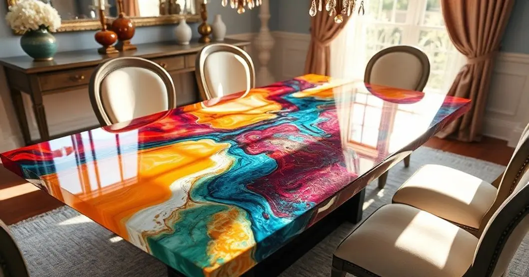 Curso de mesas resinadas e colocar papel parede com acabamento