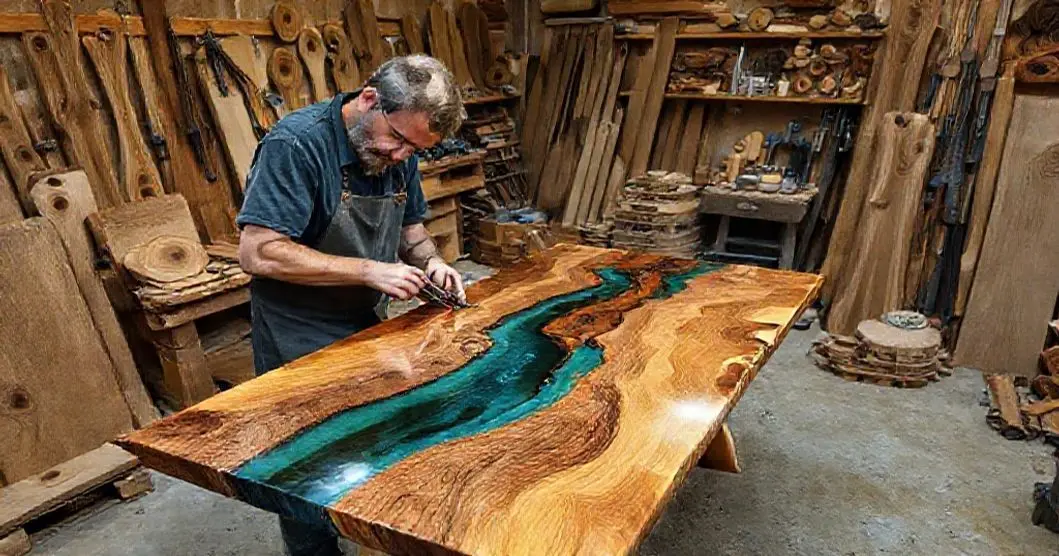 Curso de mesas resinadas river table epoxitec studio