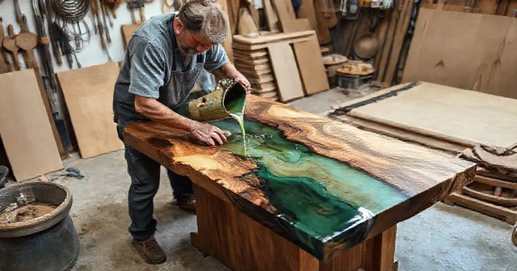 Curso de mesas resinadas river table epoxitec studio art