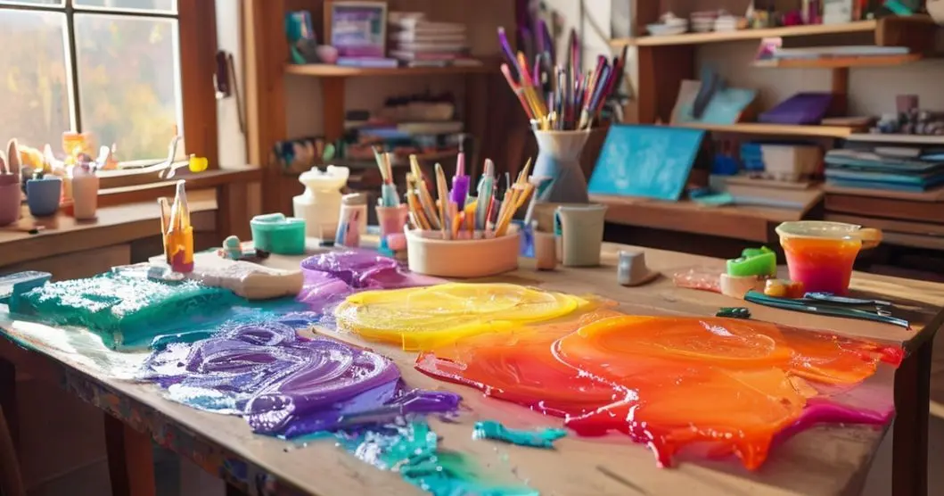 Curso de resina em mesa