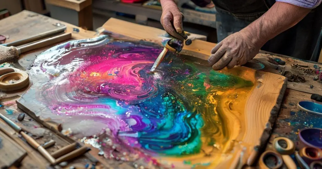 Curso de resina pra fazer mesa