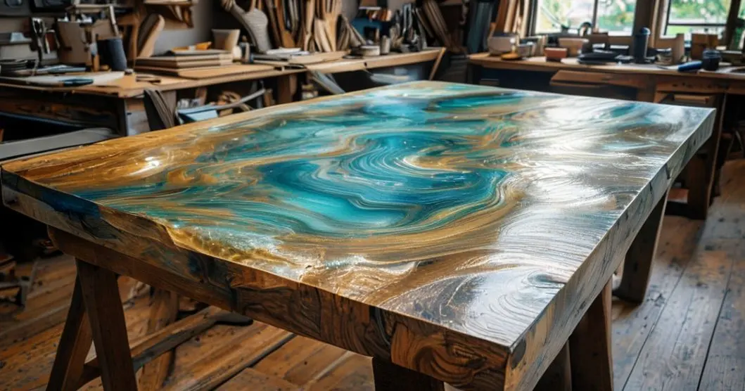 curso gratis mesas de madeira com resina