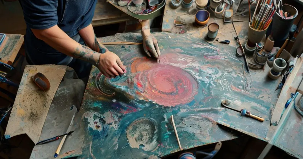 Cursos de mesas de resina