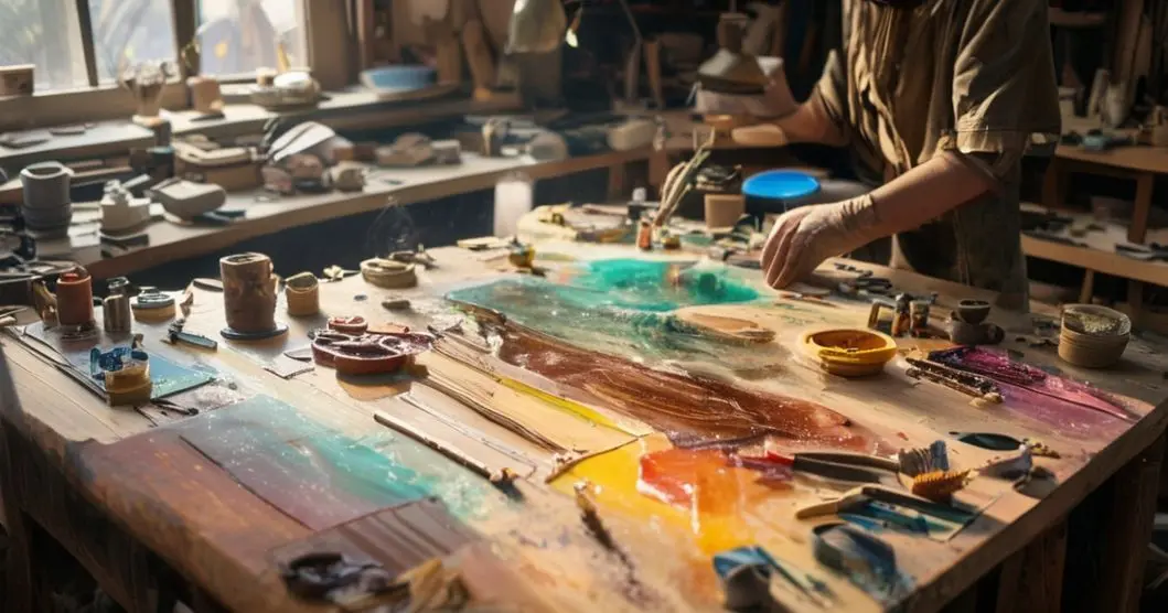 Cursus de mesas resinadas ja