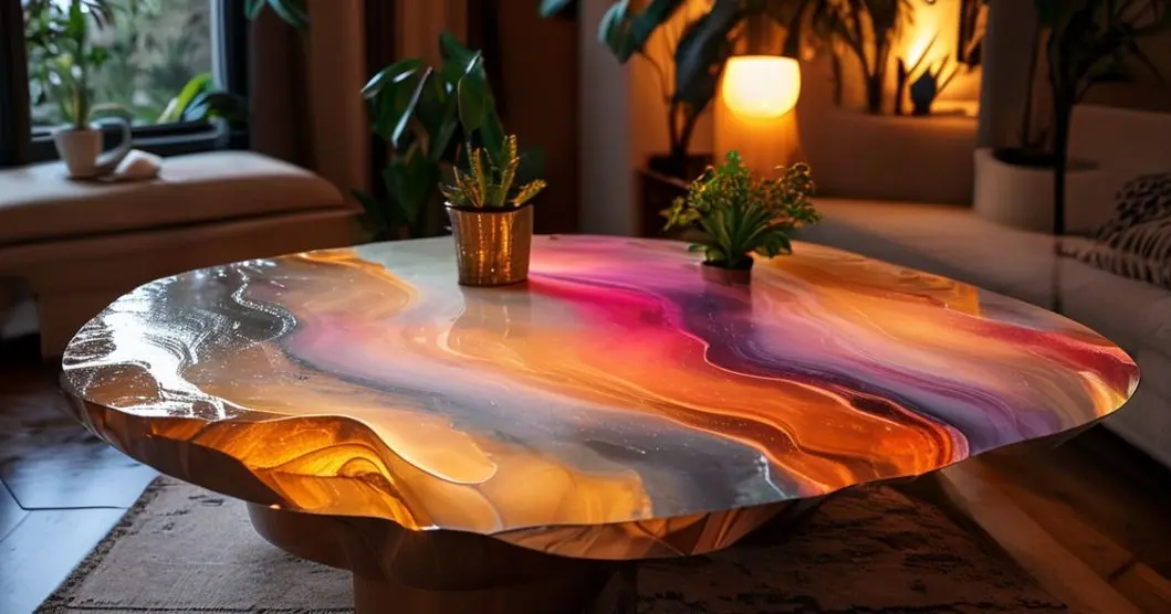 cuso de mesa resinada em timbo sc