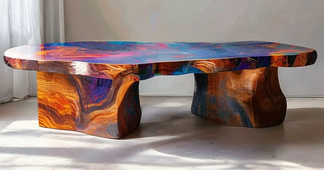 custo fazer mesa de resina e madeira