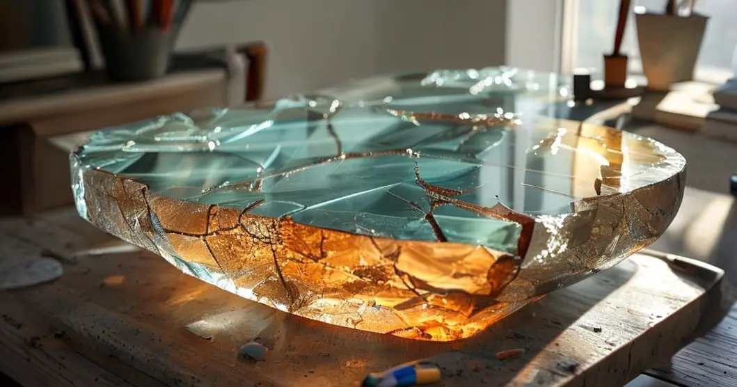 da pra arrumar mesa de resina quando o vidro quebra