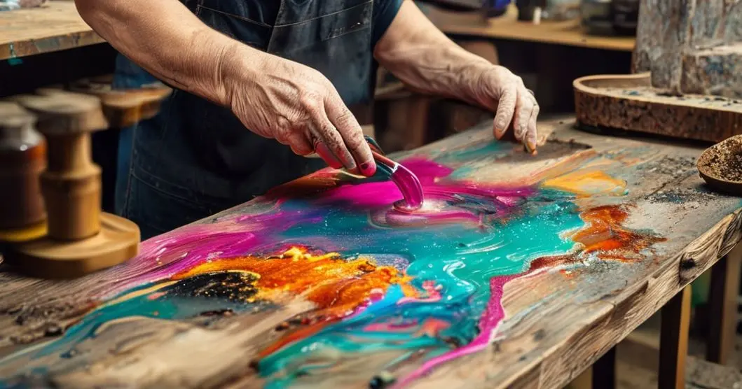 Da pra trabalhar com mesa de resina