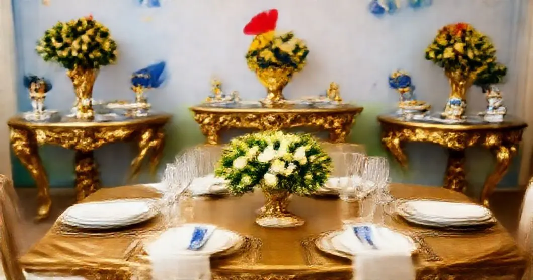 Decoracao da galinha pintadinha com mesas de resina dourada goiania